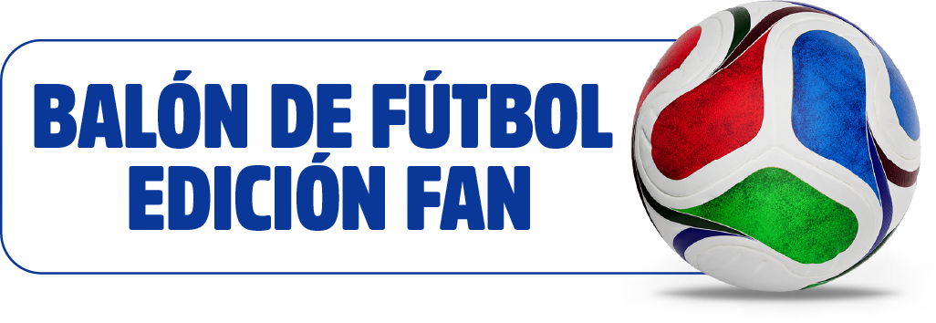 Balón de fútbol edición fan